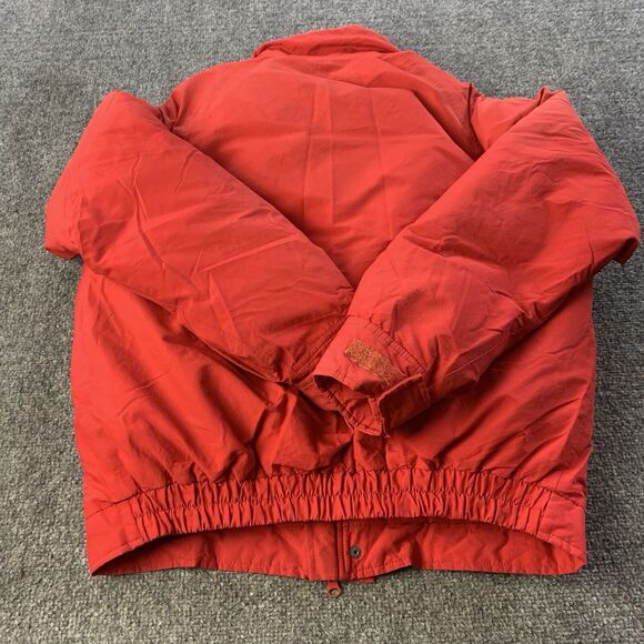 Vintage Cabela’s Gore-Tex Down Jacket Women’s Medium Red Zipped Pockets 90s - Picture 2 of 12